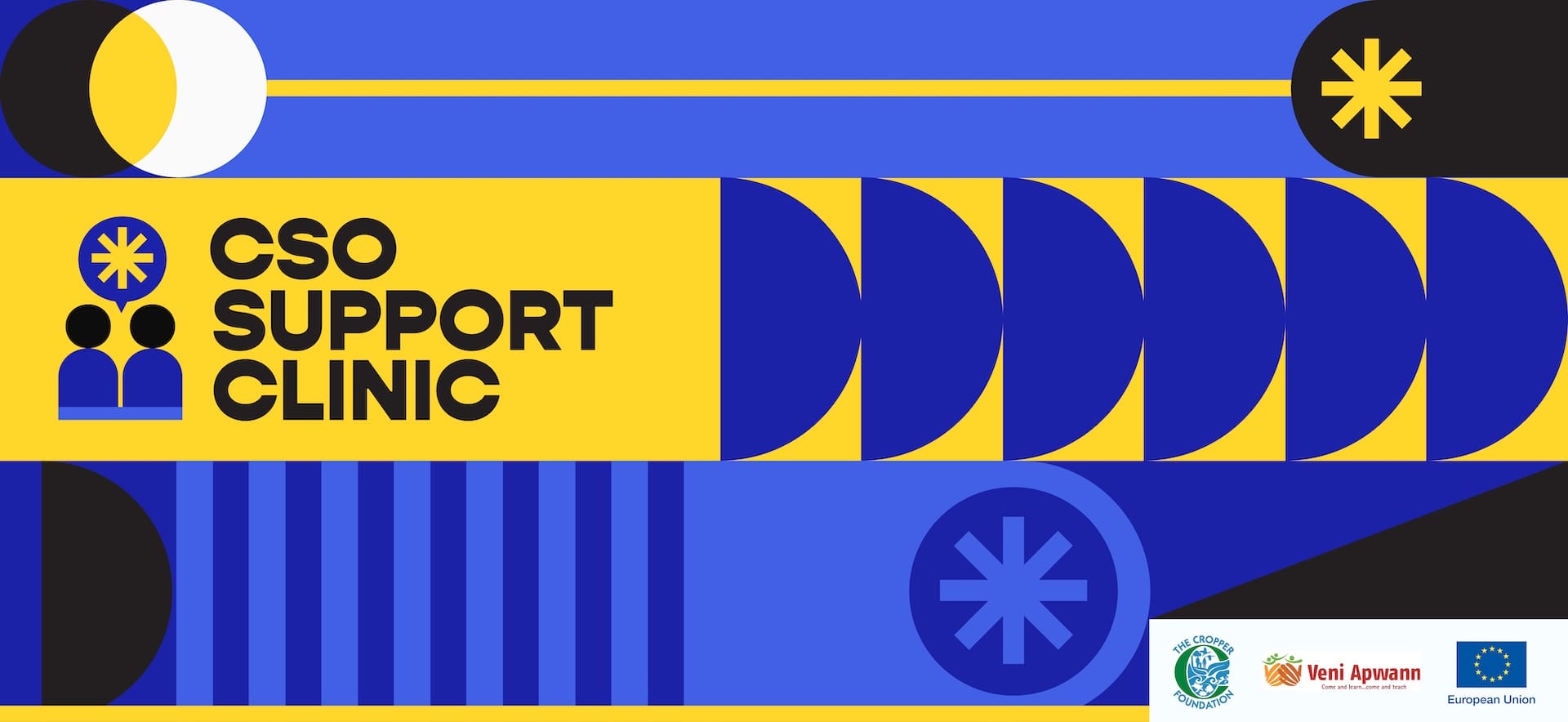 CSO Support Clinic promotional graphic banner